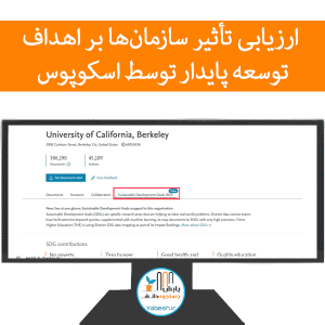 ارزیابی تأثیر سازمانها بر اهداف توسعه پایدار توسط اسکوپوس