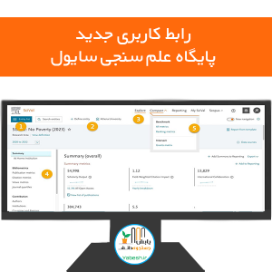 رابط کاربری جدید پایگاه علم سنجی سایول