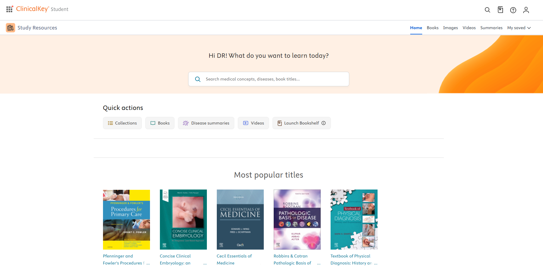 Clinicalkey-Student books